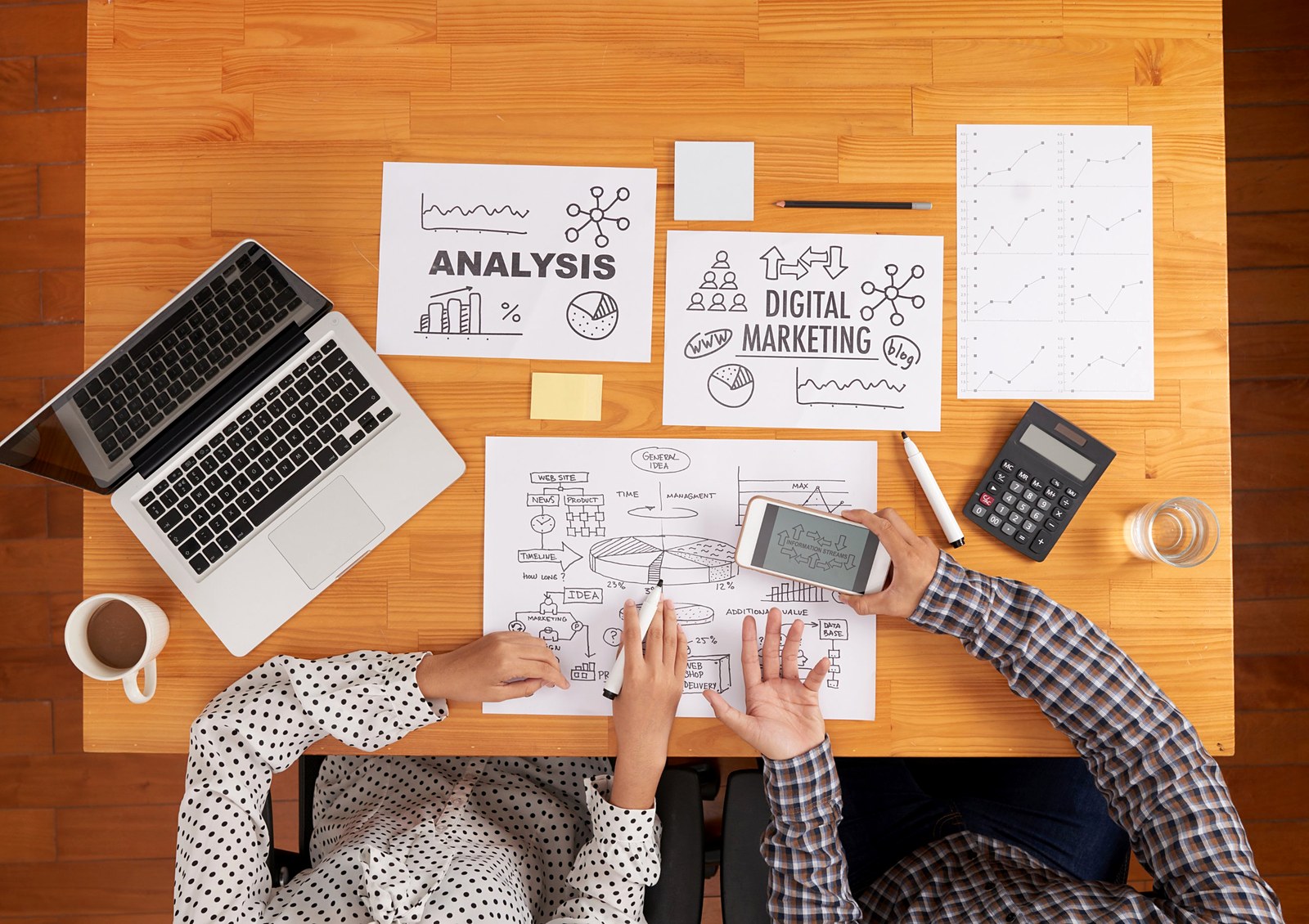 Digital marketing analysis and planning session at Tezco